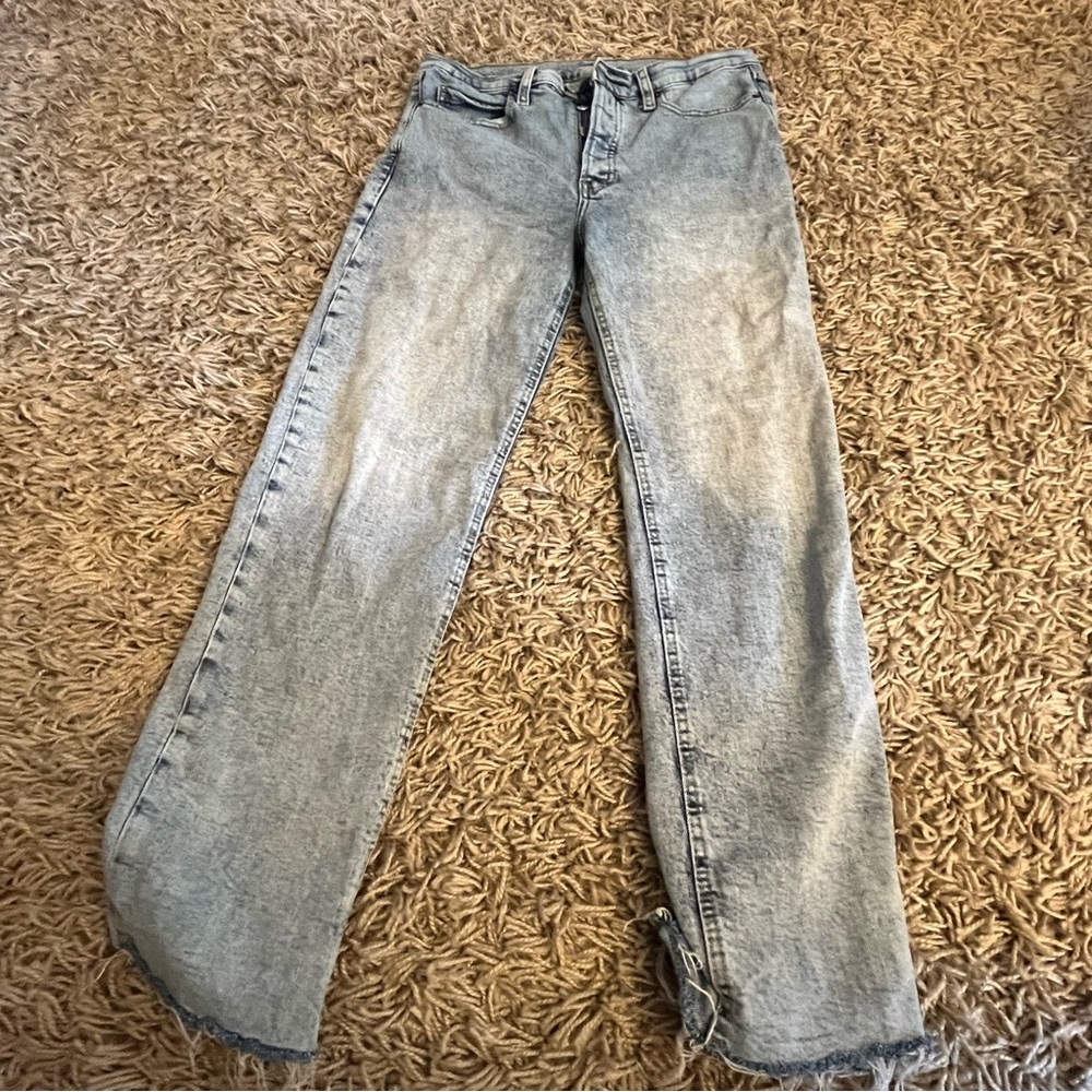 Sky high straight jean